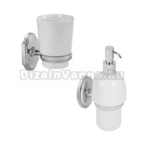 Набор Стакан Veragio Stanford VR.STD-7740.CR хром + Дозатор VR.STD-7770.CR хром