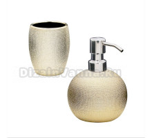 Набор Стакан Ridder Lucida 2123124 золотой + Дозатор 2123524 золотой