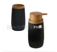 Набор Стакан Fixsen Black Boom 411-3 + Дозатор 411-1