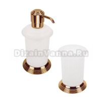 Набор Стакан Colombo Design Hermitage бронза + Дозатор бронза
