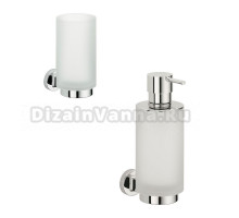 Набор Стакан Colombo Design Nordic B5202 хром + Дозатор B9323