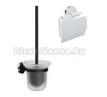 Набор Держатель Fora Lord FOR-LORD015WT + Ершик FOR-LORD020BL