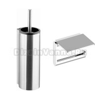 Набор Держатель Keuco Plan 14973, с полкой для телефона, хром + Ершик 14964, хром