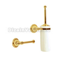 Набор Держатель Boheme Hermitage Gold 10365 + Ершик 10363