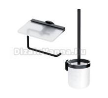 Набор Держатель AM.PM X-Joy A85A341522, с полкой для телефона, черный + Ершик