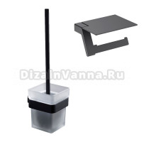 Набор Держатель Timo Selene 14043/03, с полкой для телефона + Ершик