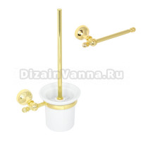 Набор Держатель Veragio Gialetta VR.GIL-6480.DO + Ершик VR.GIL-6490.DO золото