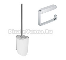 Набор Держатель Keuco Elegance new 11662 010000 хром + Ершик 11664 с крышкой