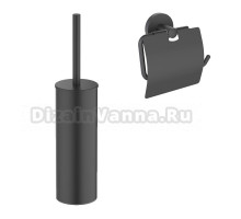 Набор Держатель Timo Saona 13042/03 черный + Ершик 13161/03 черный