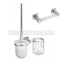 Набор Держатель Wasserkraft Lippe K-6522 + Ершик K-6535 с держателем освежителя воздуха