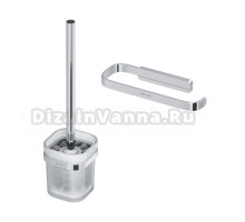 Набор Держатель AM.PM Func A8F34100, хром + Ершик A8F33300, хром