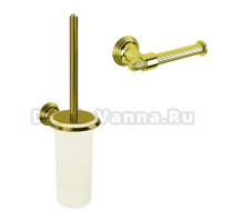 Набор Держатель Colombo Design Hermitage В3308.HPS золото + Ершик В3307.HPS подвесной, золото