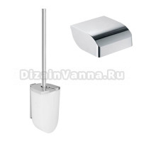 Набор Держатель Keuco Elegance new 11660 010000 с крышкой + Ершик 11664 с крышкой