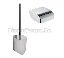 Набор Держатель Keuco Elegance new 11660 010000 с крышкой + Ершик 11669 019000