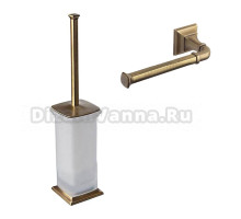 Набор Держатель Colombo Design Portofino B3208 SX бронза + Ершик B3206.bronze