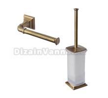 Набор Держатель Colombo Design Portofino B3208 DX бронза + Ершик B3206.bronze