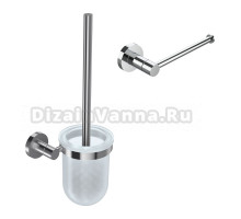 Набор Держатель Jacob Delafon Eo E77824-CP + Ершик E77830-CP