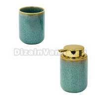 Набор Стакан Ridder Abby 2160105 зеленый + Дозатор 2160505 зеленый