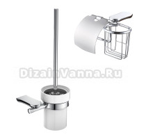 Набор Держатель Rush Luson LU16122 с держателем для освежителя + Ершик LU16710