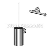 Набор Держатель WHITECROSS Ergo ER2260NIB брашированный никель + Ершик ER2270NIB брашированный никель