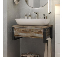 Тумба с раковиной 1MarKa Grunge Loft 60, дуб намибия