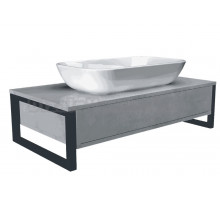 Тумба с раковиной 1MarKa Grunge Loft 70, бетон светлый