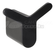 Крючок Bemeta Organic Black 167106210 матовый черный, на шурупах