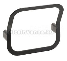 Держатель для полотенец Bemeta Organic Black 167104390 матовый черный, кольцо