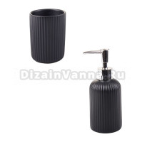 Набор Стакан АкваЛиния Плиссе CE1610QA-TB + Дозатор CE1610QA-LD