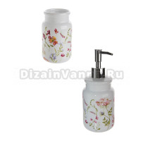 Набор Стакан АкваЛиния Flowers CE2074AA-TB + Дозатор CE2074AA-LD