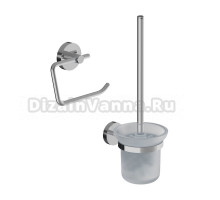 Набор Держатель IDDIS Sena SENSS00i43, открытый + Ершик SENSSG0i47, матовое стекло