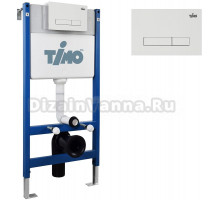 Комплект Инсталляция Timo TWC-01 + Кнопка Inari FP-003W цвет белый