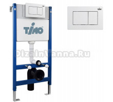 Комплект Инсталляция Timo TWC-01 + Кнопка Reko FP-004W цвет белый