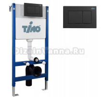 Комплект Инсталляция Timo TWC-01 + Кнопка Reko FP-004MB цвет черный