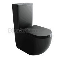 Унитаз-компакт напольный Ceramicanova Metropol CN4001TMB смыв торнадо, матовый черный