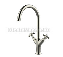 Смеситель для кухни Clever Alpina Classic 61903 брашированный никель