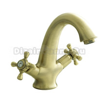 Смеситель для раковины Clever With2 Antigona 61766 бронза