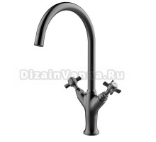 Смеситель для кухни Clever Alpina Classic 61904 оружейная сталь