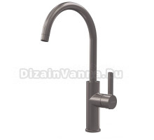 Смеситель для кухни Clever Alpina round 61191 оружейная сталь