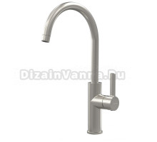 Смеситель для кухни Clever Alpina round 61192 брашированный никель