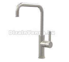 Смеситель для кухни Clever Alpina Right 61188 брашированный никель