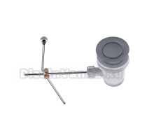 Донный клапан для раковины Clever 99130 с переливом, хром