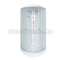 Душевая кабина DTO LM901 100х100, с электрикой, профиль хром, стекло матовое