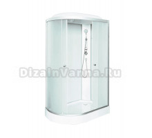 Душевая кабина DTO LM902R 120х80, с электрикой, профиль хром, стекло матовое