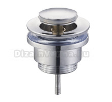 Донный клапан для раковины Clever Lynx 98673 с переливом, хром