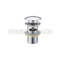 Донный клапан для раковины Clever Vela 96255 с переливом, хром