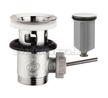 Донный клапан для раковины Clever 99127 с переливом, хром