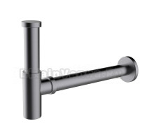 Сифон для раковины Clever Elegance 61976 32 мм, бутылочный, оружейная сталь