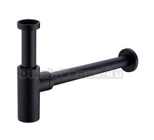 Сифон для раковины Clever Elegance 61122 32 мм, бутылочный, черный