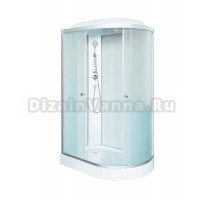 Душевая кабина DTO LM902L 120х80, с электрикой, профиль хром, стекло матовое